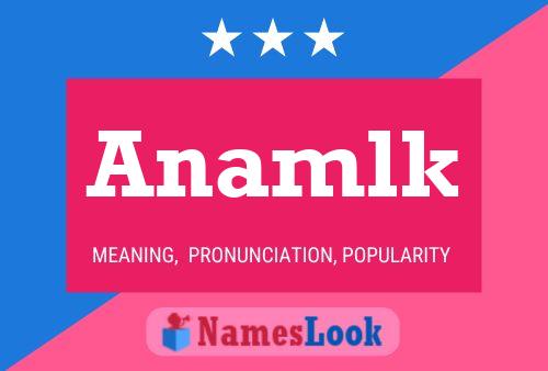 Anamlk Name Poster