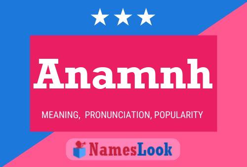 Anamnh Name Poster