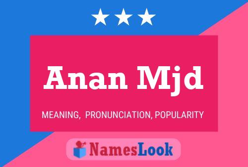 Anan Mjd Name Poster