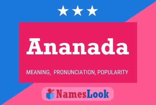 Ananada Name Poster