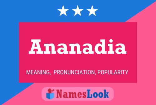 Ananadia Name Poster