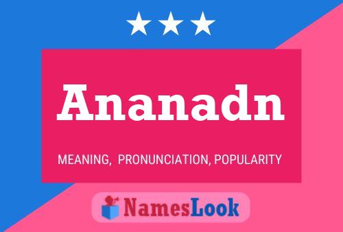 Ananadn Name Poster