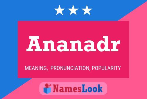 Ananadr Name Poster