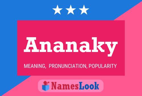 Ananaky Name Poster