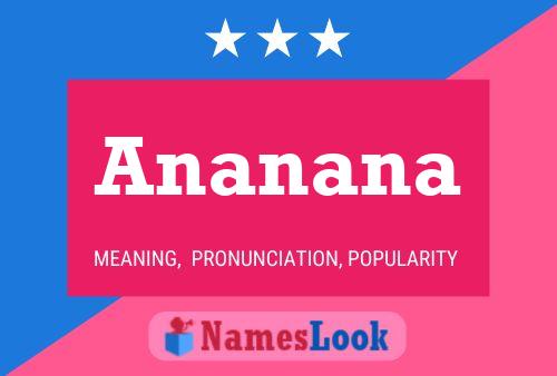 Ananana Name Poster