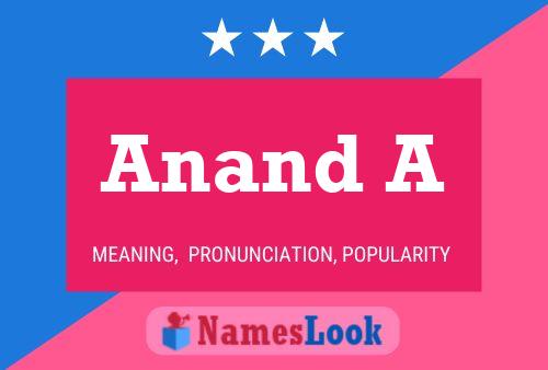 Anand A Name Poster