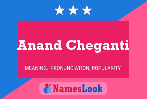 Anand Cheganti Name Poster