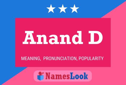 Anand D Name Poster