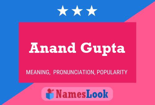 Anand Gupta Name Poster