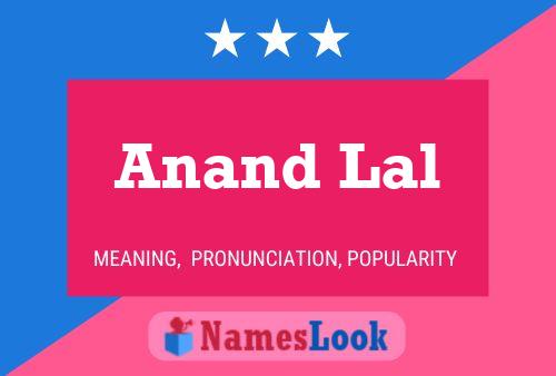 Anand Lal Name Poster