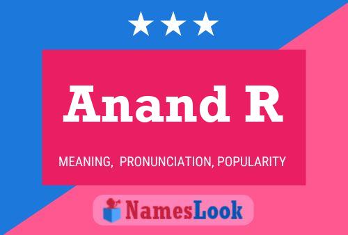 Anand R Name Poster