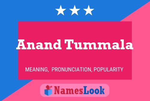 Anand Tummala Name Poster