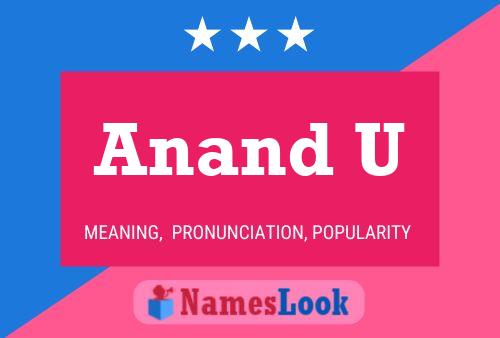 Anand U Name Poster