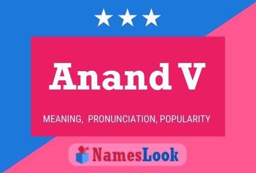 Anand V Name Poster