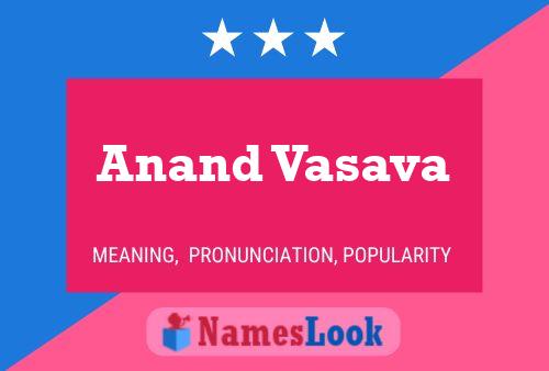 Anand Vasava Name Poster