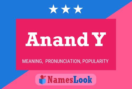 Anand Y Name Poster