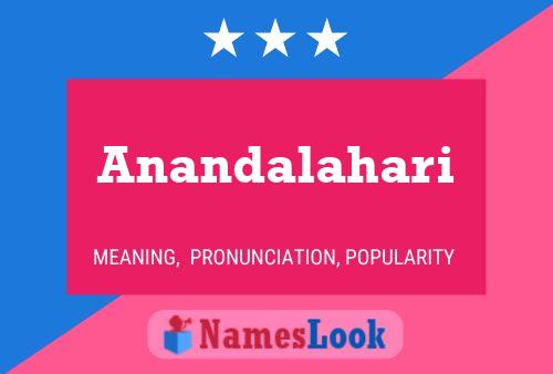 Anandalahari Name Poster