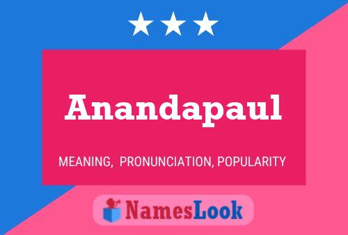 Anandapaul Name Poster