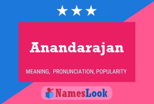 Anandarajan Name Poster