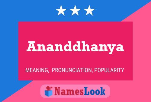 Ananddhanya Name Poster