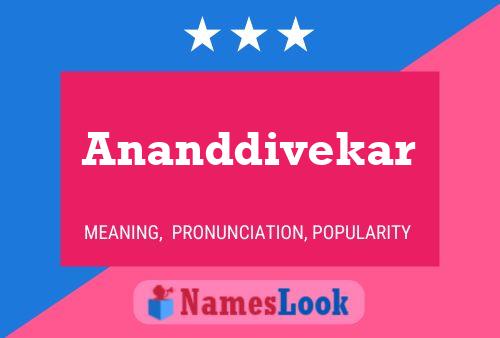 Ananddivekar Name Poster