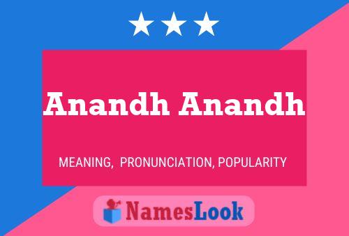 Anandh Anandh Name Poster