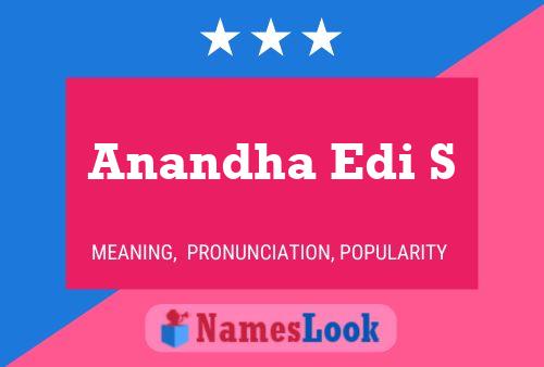 Anandha Edi S Name Poster