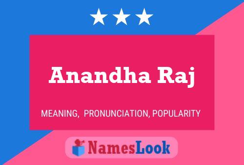 Anandha Raj Name Poster