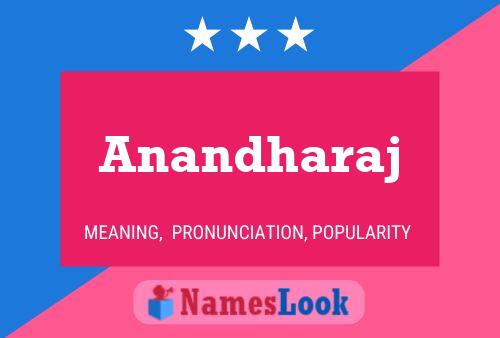 Anandharaj Name Poster