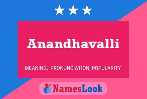 Anandhavalli Name Poster