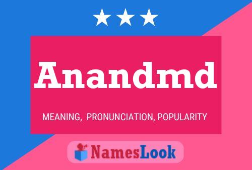 Anandmd Name Poster