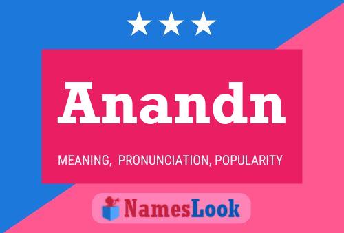 Anandn Name Poster