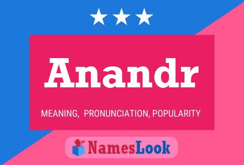 Anandr Name Poster