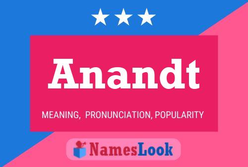 Anandt Name Poster