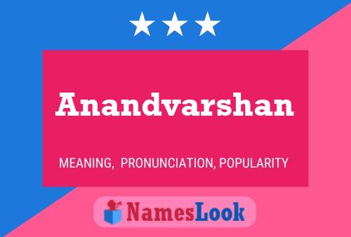 Anandvarshan Name Poster