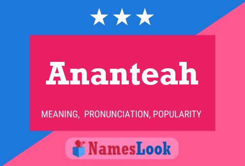 Ananteah Name Poster