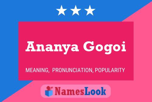 Ananya Gogoi Name Poster