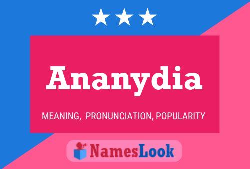 Ananydia Name Poster