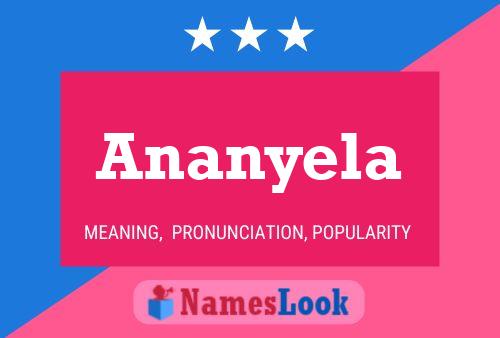 Ananyela Name Poster