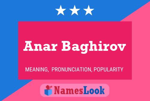 Anar Baghirov Name Poster