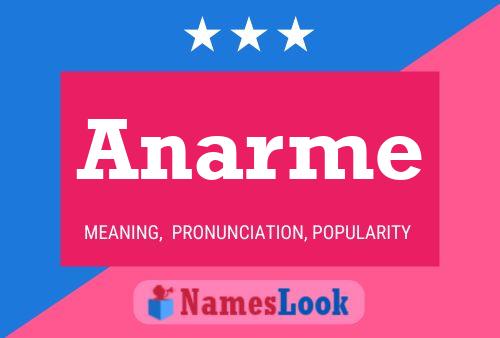 Anarme Name Poster