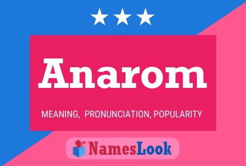 Anarom Name Poster