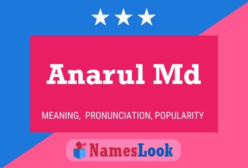 Anarul Md Name Poster