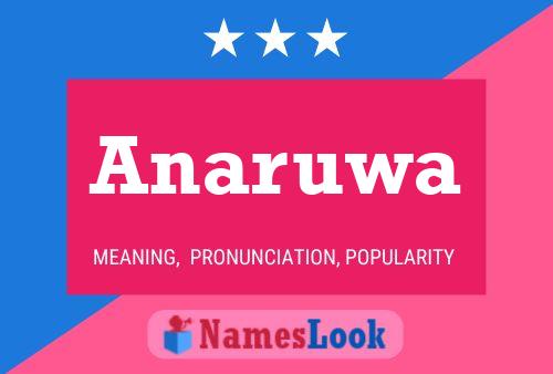 Anaruwa Name Poster