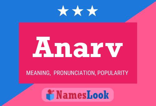 Anarv Name Poster