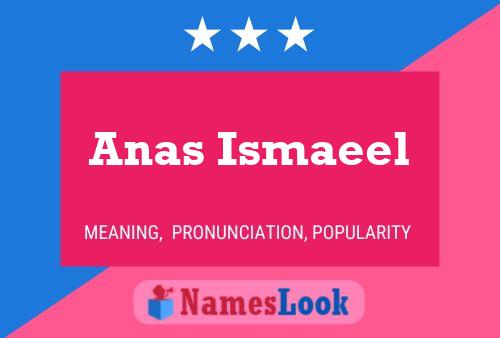 Anas Ismaeel Name Poster