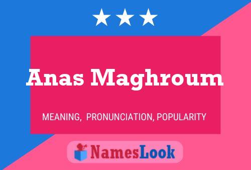 Anas Maghroum Name Poster