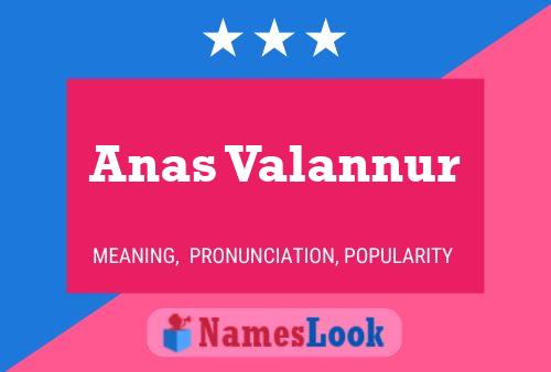 Anas Valannur Name Poster