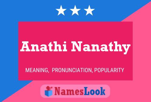 Anathi Nanathy Name Poster