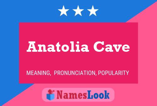 Anatolia Cave Name Poster